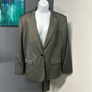 Evan‎ Picone Woman’s 18 Stretch Blazer Jacket Single Button Lined Career Office